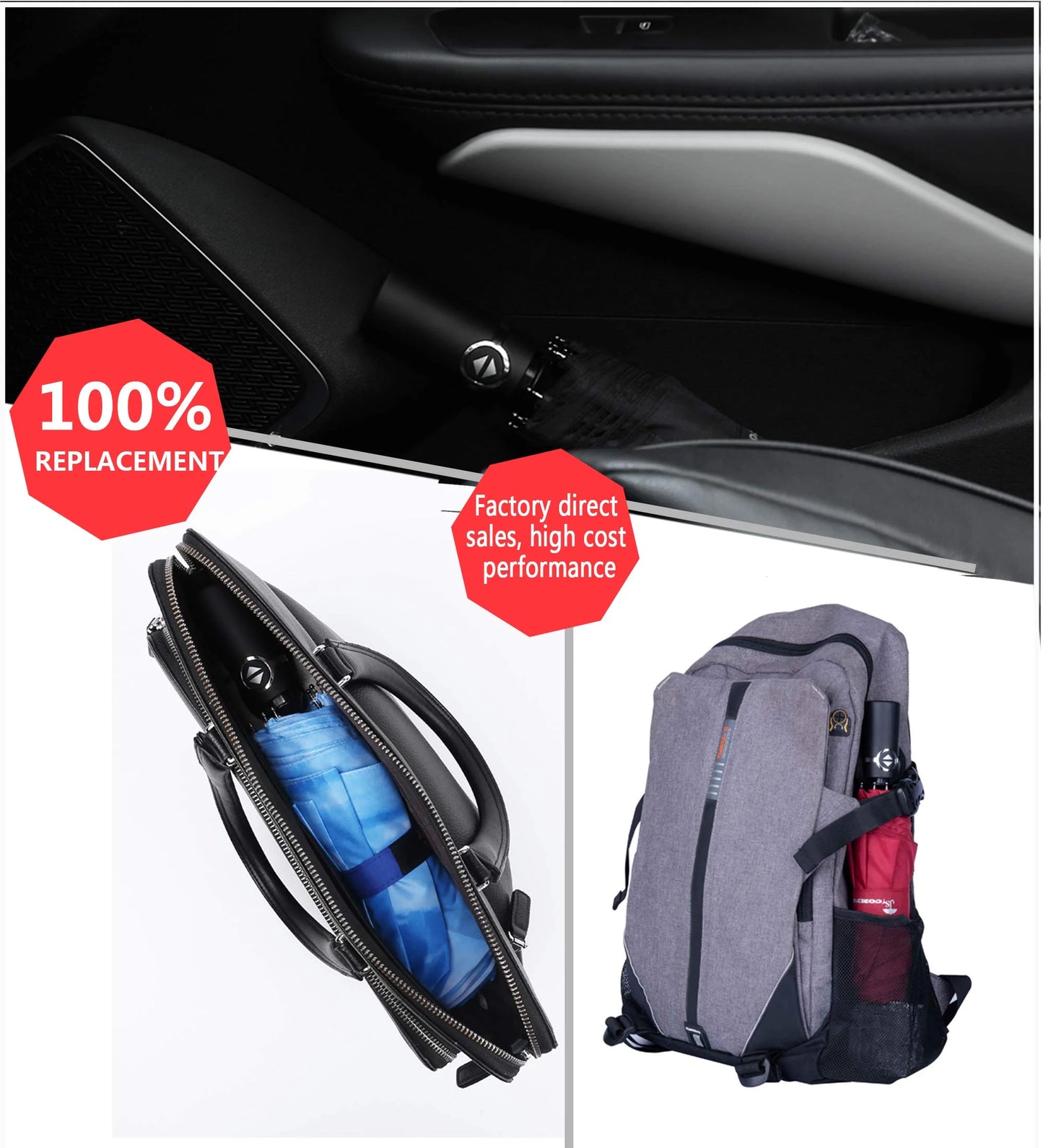 Travel Umbrellas for Rain Windproof Folding Umbrella Lightweight Waterproof Umbrella Automatic Small Rain Umbrella for Adults(Sky Blue)