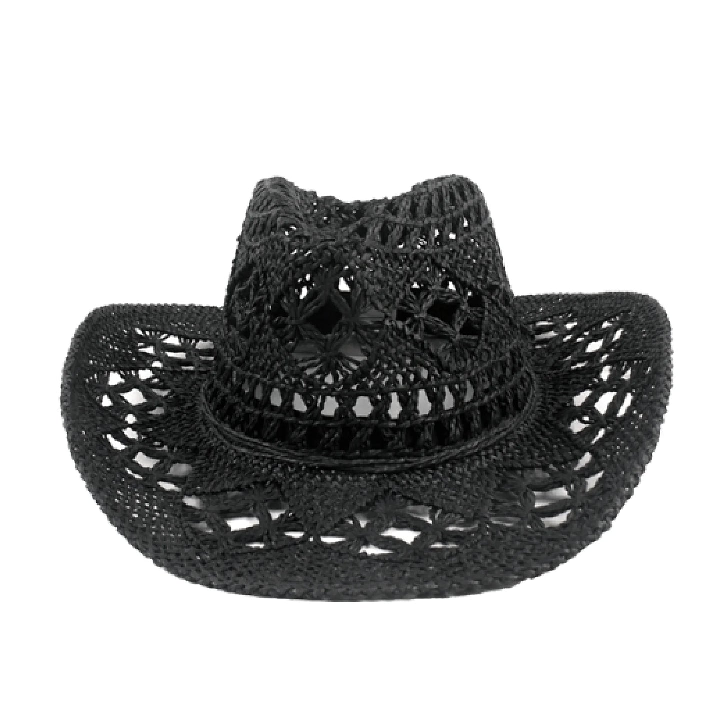 Straw Cowboy Hat Wide Brim Sun Hat Cowgirl Summer Panama Hat Men Women Sombrero Travel Outdoor Family Hat