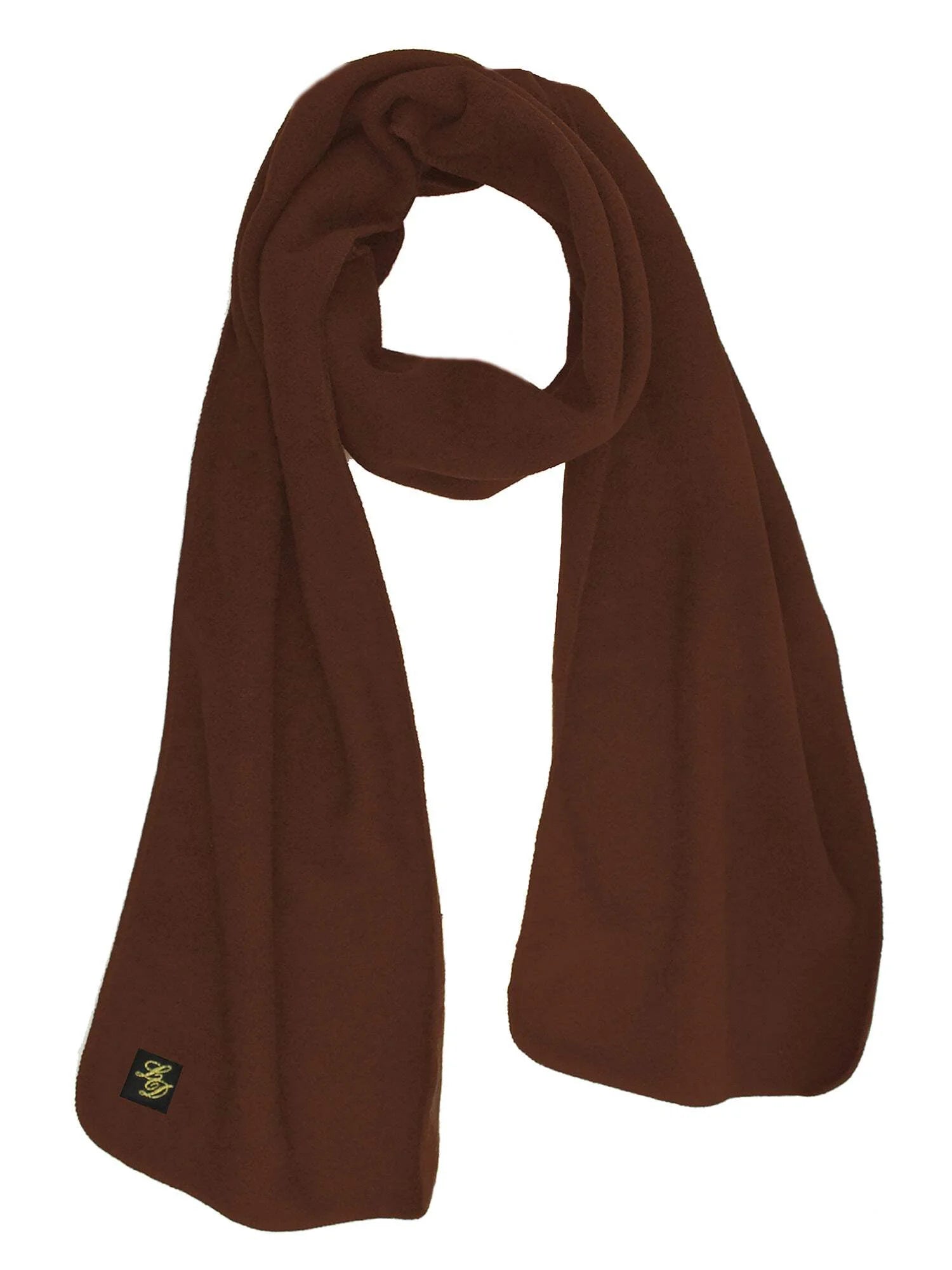 Brown 3 Piece Fleece Hat Scarf & Glove Matching Set